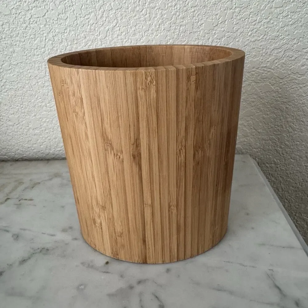 Totally Bamboo Oval Shaped Bamboo Kitchen‎ Utensil Holder 6